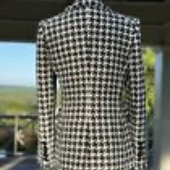 Sz 10Never Worn Veronica Beard Miller Houndstooth Dickey Double Breasted Jacket - Picture 4 of 6
